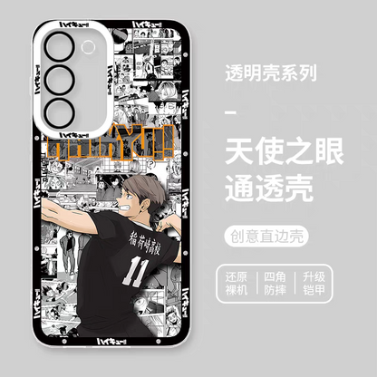 Japanese Anime Haikyu!! Comic with Anime Style | Miya Osamu - Phone Case Samsung Galaxy S25 S24 S23 S22 S21 FE Ultra Edge