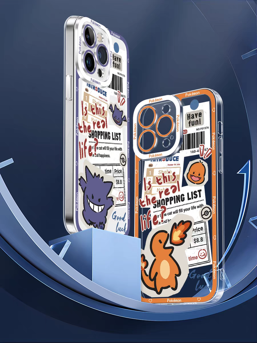 Japan Cartoon Have Fun Cute Version | Gengar - iPhone Case 6 7 8 PLUS SE2 XS XR X 11 12 13 14 15 16 16e 17 Pro Promax 12mini 13mini