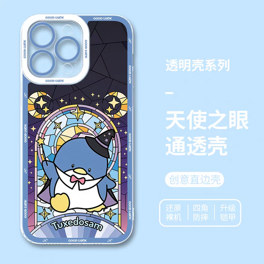 Japan Cartoon Halloween Glass Window Version | Tuxedosam - iPhone Case 6 7 8 PLUS SE2 XS XR X 11 12 13 14 15 16 16e 17 Pro Promax 12mini 13mini