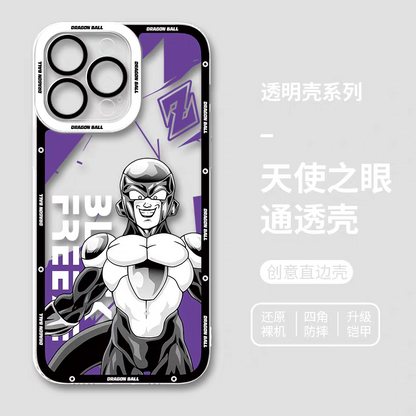 Japanese Anime Dragon Ball Comic Colour Background Version | Son Goku Vegeta Son Gohan Trunks Majin Buu Black Frieza Android 17 8 Styles - iPhone Case PLUS SE2 XS XR X 11 12 13 14 15 16 16e 17 17e Pro Promax 12mini 13mini