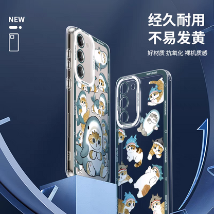 Japanese Cartoon Mofusand | Full Screen Mofusand Bread - Phone Case Samsung Galaxy S25 S24 S23 S22 S21 FE Ultra Edge - KawaiiGiftLand