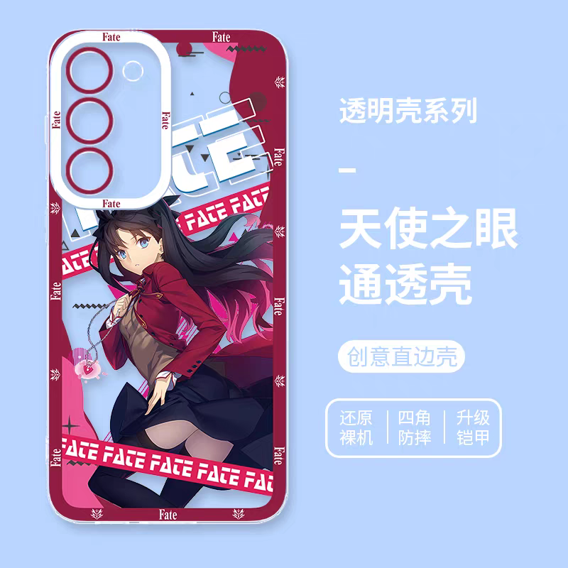 Japanese Anime Fate Stay Night | Tohsaka Rin - Phone Case Samsung Galaxy S25 S24 S23 S22 S21 FE Ultra Edge