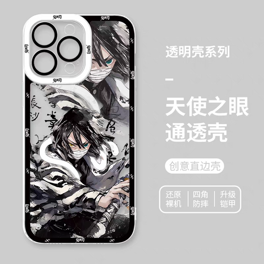 Japanese Anime Kimetsu no Yaiba Demon Slayer Fighting Style | Iguro Obanai - iPhone Case 7 8 PLUS SE2 XS XR X 11 12 13 14 15 16 16e 17 Pro Promax 12mini 13mini