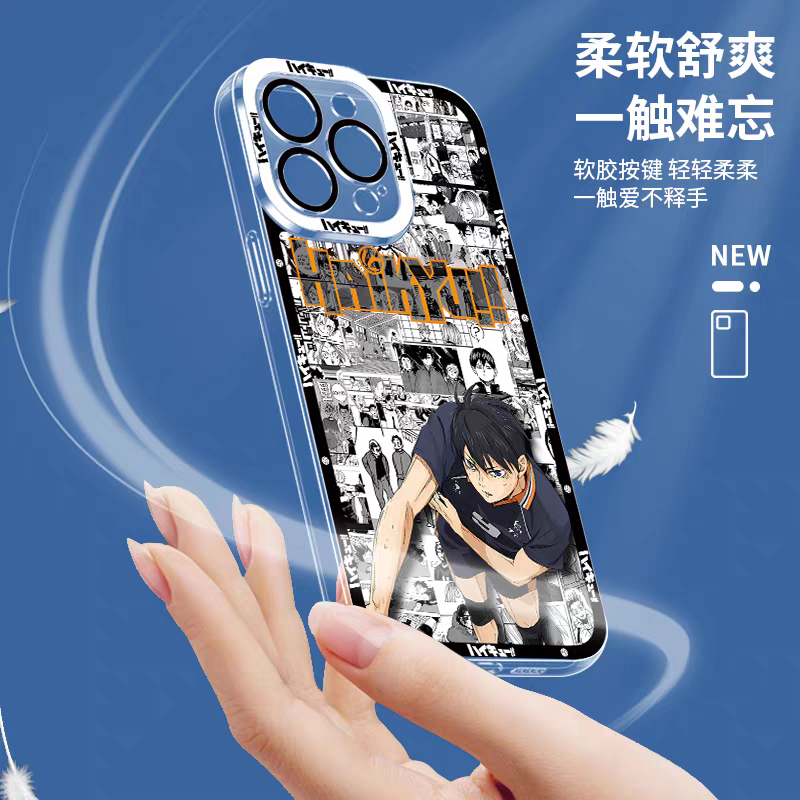 Japanese Anime Haikyu!! Comic with Anime Style | Kozume Kenma - iPhone Case PLUS SE2 XS XR X 11 12 13 14 15 16 17 Pro Promax 12mini 13mini