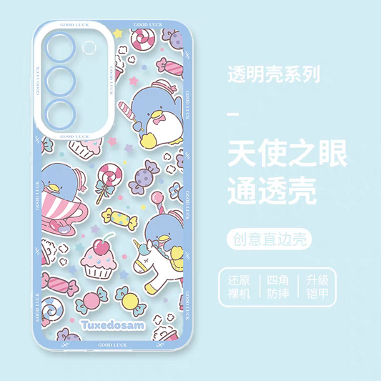 Japan Cartoon Sweets Pastel | Tuxedosam - Phone Case Samsung Galaxy S25 S24 S23 S22 S21 FE Ultra Edge