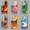 Japan Cartoon Pokemon Fighting Soul Version Part2 | Charizard Jigglypuff Bulbasaur Meowth Raichu Piplup 6 Styles - Phone Case Samsung Galaxy S26 S25 S24 S23 S22 S21 FE Ultra Edge