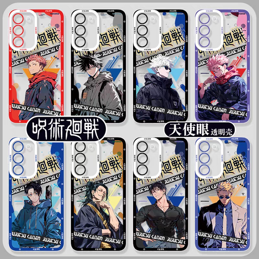 Japanese Anime Jujutsu Kaisen Fashion Cool Version  | Yuji Megumi Satoru Ryomen Sukuna Yuta Geto Nanami Toji  - Phone Case Samsung Galaxy S26 S25 S24 S23 S22 S21 FE Ultra Edge