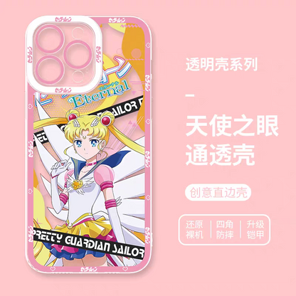 Japanese Cartoon Sailor Girl | Sailor Moon - Sailormoon iPhone Case 6 7 8 PLUS SE2 XS XR X 11 12 13 14 15 16 16e 17 Pro Promax 12mini 13mini