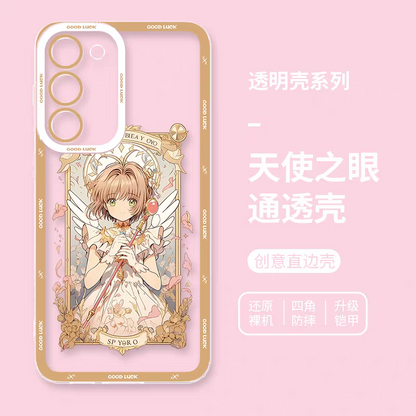 Japanese Cartoon CardCaptorSakura Anime Style | Tomoyo Sakura Spinel Sun Momo Cerberus 8 Styles - Phone Case Samsung Galaxy S26 S25 S24 S23 S22 S21 FE Ultra Edge