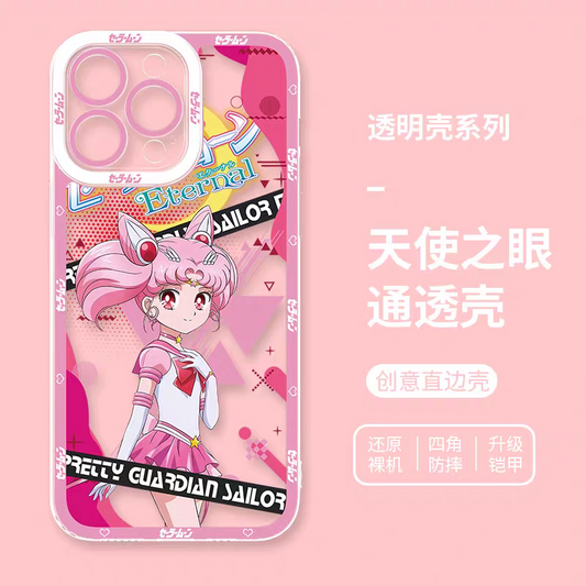 Japanese Cartoon Sailor Girl | Sailor Chibi Moon Usagi - Sailormoon iPhone Case 6 7 8 PLUS SE2 XS XR X 11 12 13 14 15 16 16e 17 Pro Promax 12mini 13mini