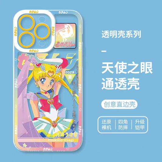 Japanese Cartoon Sailor Girl | Comic Sailor Moon - Sailormoon iPhone Case 6 7 8 PLUS SE2 XS XR X 11 12 13 14 15 16 16e 17 Pro Promax 12mini 13mini