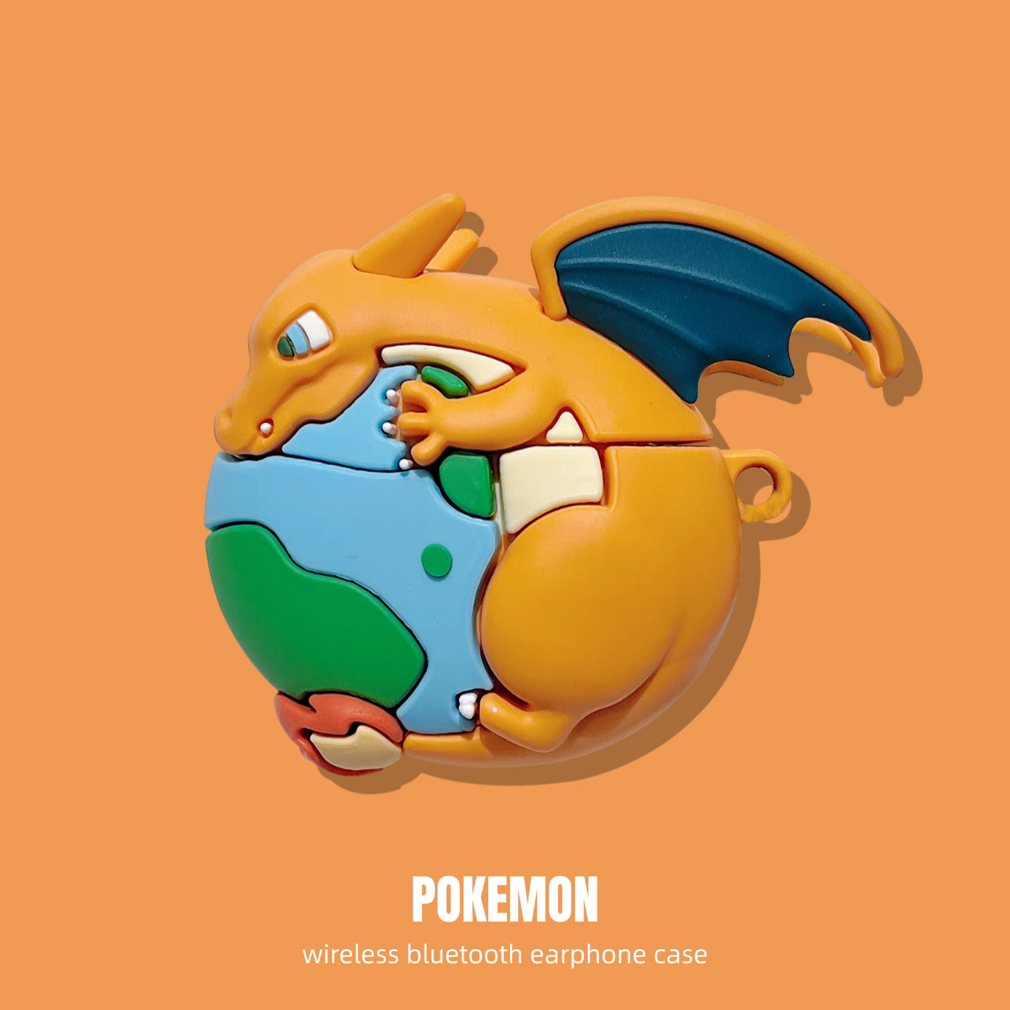 Japan Cartoon Pokemon Anime | Charizard with Earth - AirPods AirPodsPro AirPods3 AirPods4 Case