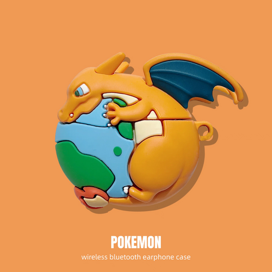 Japan Cartoon Pokemon Anime | Charizard with Earth - AirPods AirPodsPro AirPods3 AirPods4 Case