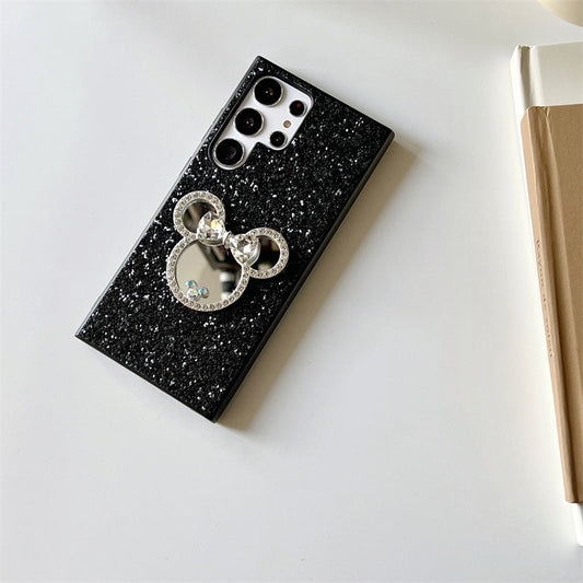 Japan Style | Minnie Mouse Bling Star with Mirror - Phone Case Samsung Galaxy S23 S22 S21 Plus Ultra KawaiiGiftLand