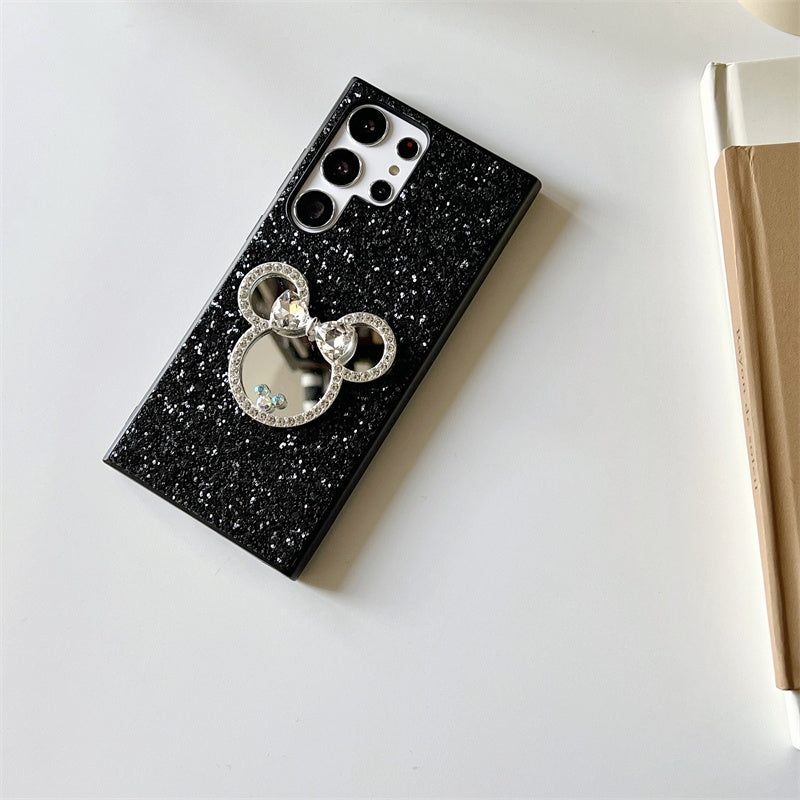 Japan Style | Minnie Mouse Bling Star with Mirror - Phone Case Samsung Galaxy S23 S22 S21 Plus Ultra KawaiiGiftLand