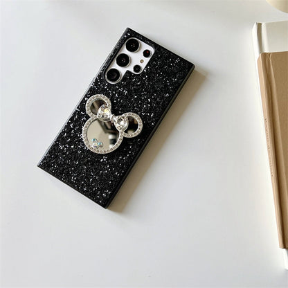 Japan Style | Minnie Mouse Bling Star with Mirror - Phone Case Samsung Galaxy S23 S22 S21 Plus Ultra KawaiiGiftLand