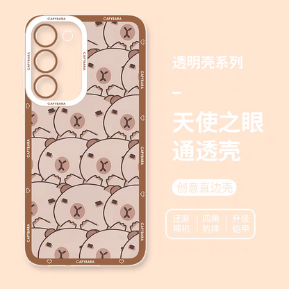 Cute Animal Capybara | Full Screen Capybara - Phone Case Samsung Galaxy S25 S24 S23 S22 S21 FE Ultra Edge