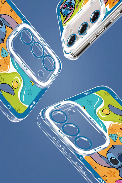 Cute Cartoon Stitch | 6 Summer Stitch - Phone Case Samsung Galaxy S25 S24 S23 S22 S21 FE Ultra Edge