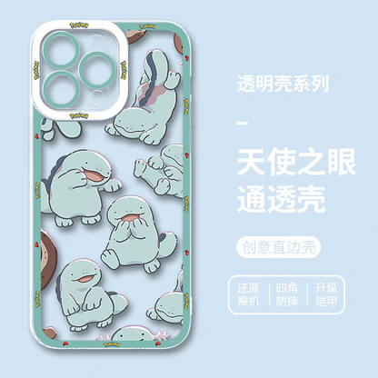 Japan Cartoon Pokemon | Quagsire Wooper Part2 - iPhone Case PLUS SE2 XS XR X 11 12 13 14 15 16 16e 17 17e Pro Promax 12mini 13mini
