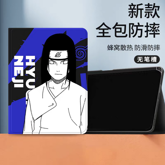 Japanese Anime Naruto Ninja Comic Style Protect Case | Neji Blue - iPad Mini 4,5,6,7 / iPad Air / iPad Pro 2025 2024 2022 2021 2020 2018