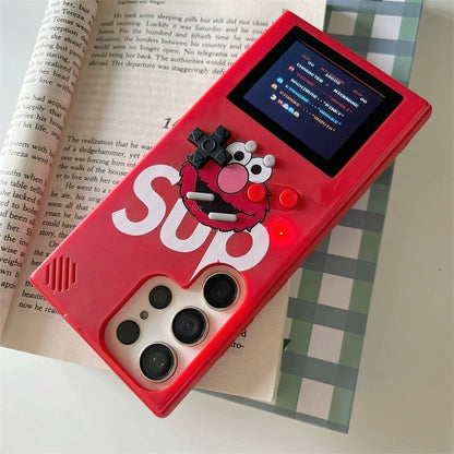 Cute Cartoon Game Consoles Phone Case | Red Blue Monster - Phone Case Samsung Galaxy S23 S22 S21 Ultra KawaiiGiftLand