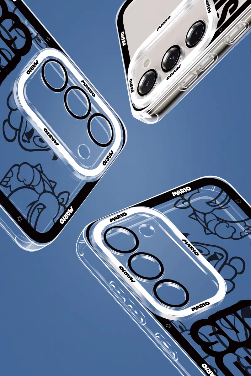 Game Character Super Mario | Stamp - Phone Case Samsung Galaxy S25 S24 S23 S22 S21 FE Ultra Edge