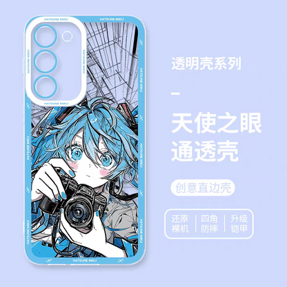 Japan Characters Miku Smile & Cute Version | 8 Styles - Phone Case Samsung Galaxy S26 S25 S24 S23 S22 S21 FE Ultra Edge