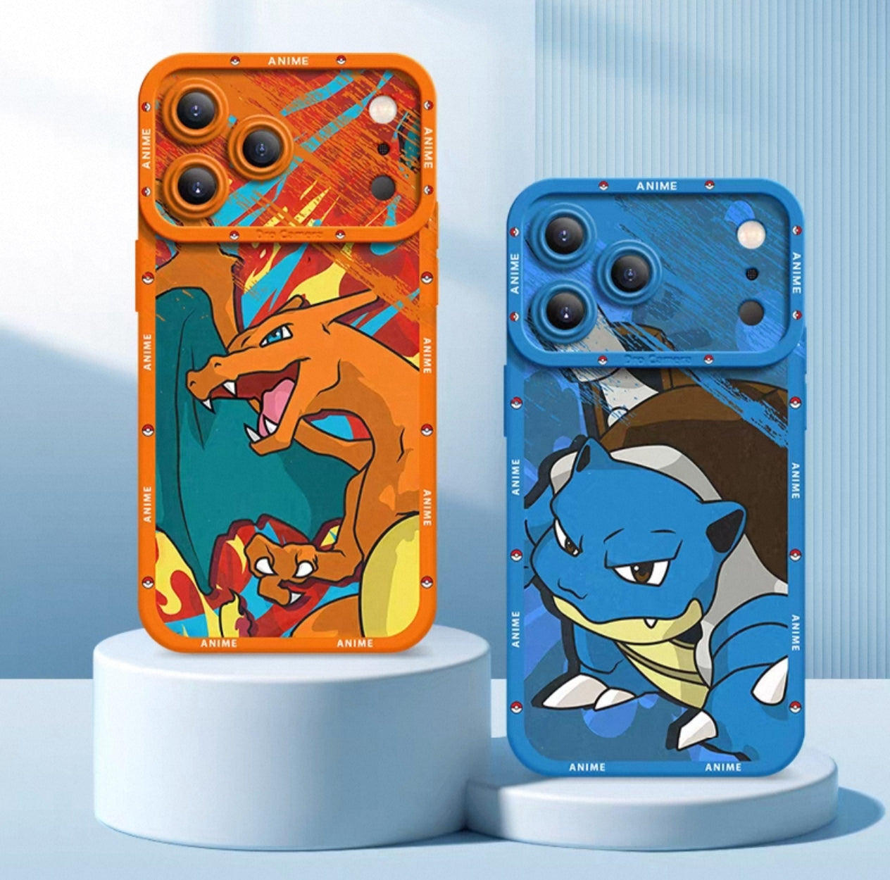 Japanese Cartoon Pokemon Silicone Case Close Up Fighting Version | Venusaur Charizard Blastoise Gengar Scizor Umbreon Greninja Garchomp - iPhone Case PLUS SE2 XS XR X 11 12 13 14 15 16 16e 17 17e Pro Promax 12mini 13mini