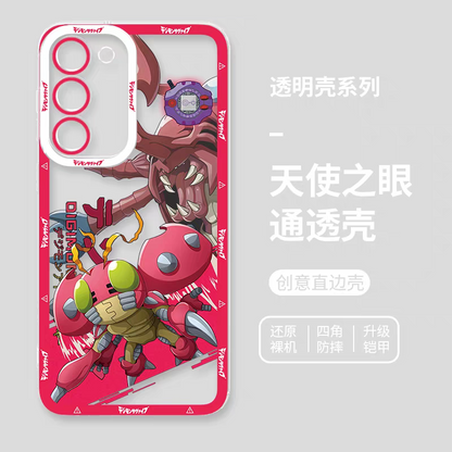 Japanese Cartoon Digimon Adventure Digital Monster Digivice Version | Tentomon - Phone Case Samsung Galaxy S25 S24 S23 S22 S21 FE Ultra Edge