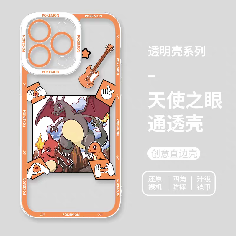 Japan Cartoon Pokemon Rock Band Party | 6 Styles - iPhone Case PLUS SE2 XS XR X 11 12 13 14 15 16 16e 17 17e Pro Promax 12mini 13mini