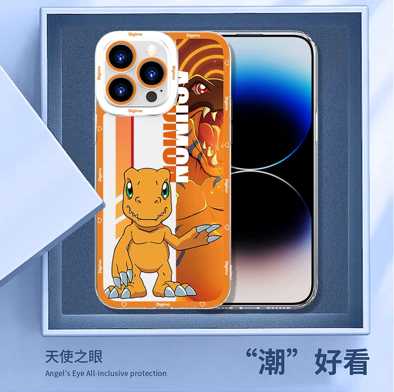 Anime Digimon Digital Monster Version 3 | Piyomon - iPhone Case 7 8 PLUS SE2 XS XR X 11 12 13 14 15 16 16e 17 Pro Promax 12mini 13mini