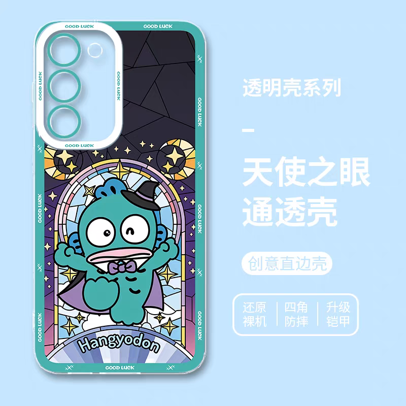 Japan Cartoon Halloween Glass Window Version | Hangyodon - Phone Case Samsung Galaxy S25 S24 S23 S22 S21 FE Ultra Edge