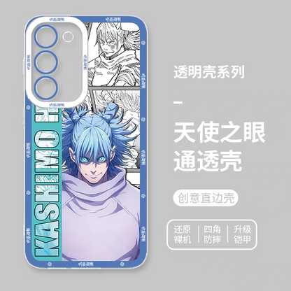 Japanese Anime Jujutsu Kaisen Comic Style | Satoru Gojo Okkotsu Yuta Syomen Sukuno Megumi Yuji Itadori Kenjaku Choso Kashimo Hajime 8 Styles - Phone Case Samsung Galaxy S26 S25 S24 S23 S22 S21 FE Ultra Edge