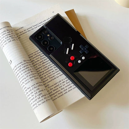 Cute Cartoon Game Consoles Phone Case | Vintage White & Black - Phone Case Samsung Galaxy S25 S24 S23 S22 S21 Ultra KawaiiGiftLand