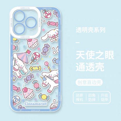 Japan Cartoon Sweets Pastel | Cinnamoroll - iPhone Case 6 7 8 PLUS SE2 XS XR X 11 12 13 14 15 16 16e 17 Pro Promax 12mini 13mini