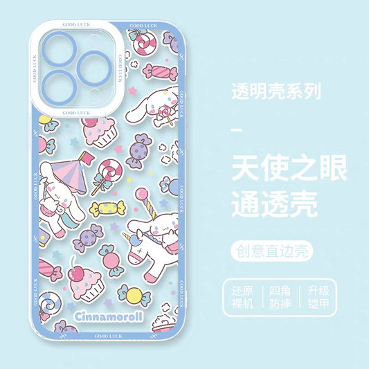 Japan Cartoon Sweets Pastel | Cinnamoroll - iPhone Case 6 7 8 PLUS SE2 XS XR X 11 12 13 14 15 16 16e 17 Pro Promax 12mini 13mini