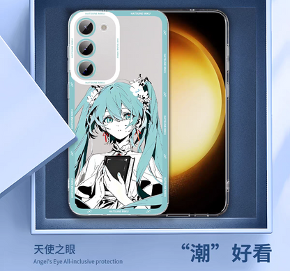 Japan Characters Miku Smile & Cute Version | 8 Styles - Phone Case Samsung Galaxy S26 S25 S24 S23 S22 S21 FE Ultra Edge