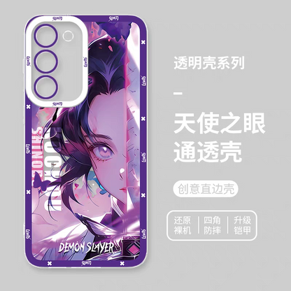 Japanese Anime Kimetsu no Yaiba Demon Slayer Hand Battle Style | Kocho Shinobu - Phone Case Samsung Galaxy S25 S24 S23 S22 S21 FE Ultra Edge