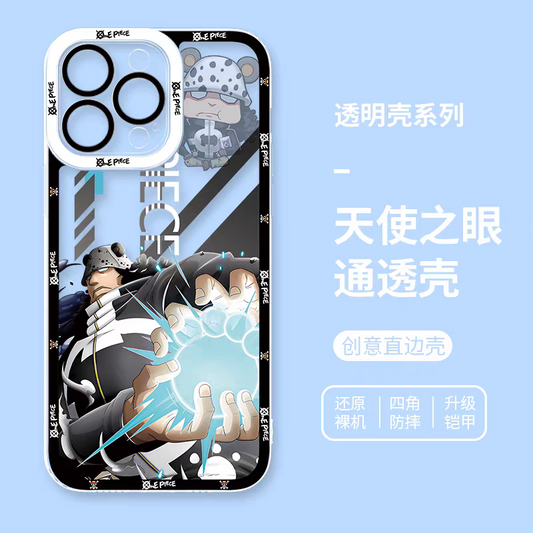 Japanese Cartoon One Piece | Bartholomew Kuma Fighting - Phone Case Samsung Galaxy S25 S24 S23 S22 S21 FE Ultra Edge - iPhone Case PLUS SE2 XS XR X 11 12 13 14 15 16 17 Pro Promax 12mini 13mini