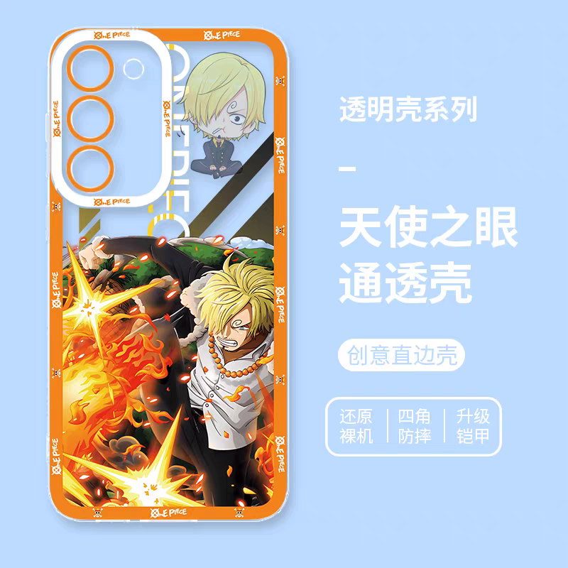 Japanese Cartoon One Piece | Sanji Fighting - Phone Case Samsung Galaxy S25 S24 S23 S22 S21 FE Ultra Edge