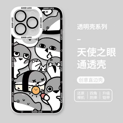 Japan Style Cute Animals Style | Funny Sacabanbaspis Fish Part1 8 Styles - iPhone Case PLUS SE2 XS XR X 11 12 13 14 15 16 16e 17 17e Pro Promax 12mini 13mini