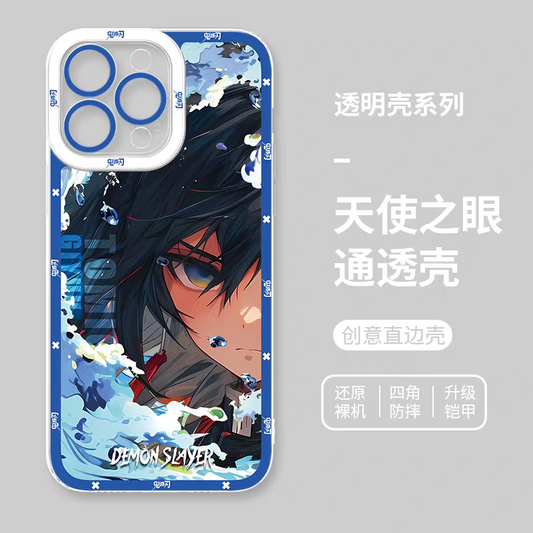 Japanese Anime Kimetsu no Yaiba Demon Slayer Hand Battle Style |  Giyuu Tomioka - iPhone Case 6 7 8 PLUS SE2 XS XR X 11 12 13 14 15 16 16e Pro Promax 12mini 13mini