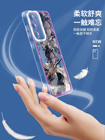 Japanese Anime Kimetsu no Yaiba Demon Slayer Fighting Style | Giyuu Tomioka - Phone Case Samsung Galaxy S25 S24 S23 S22 S21 FE Ultra Edge21 FE Ultra Edge