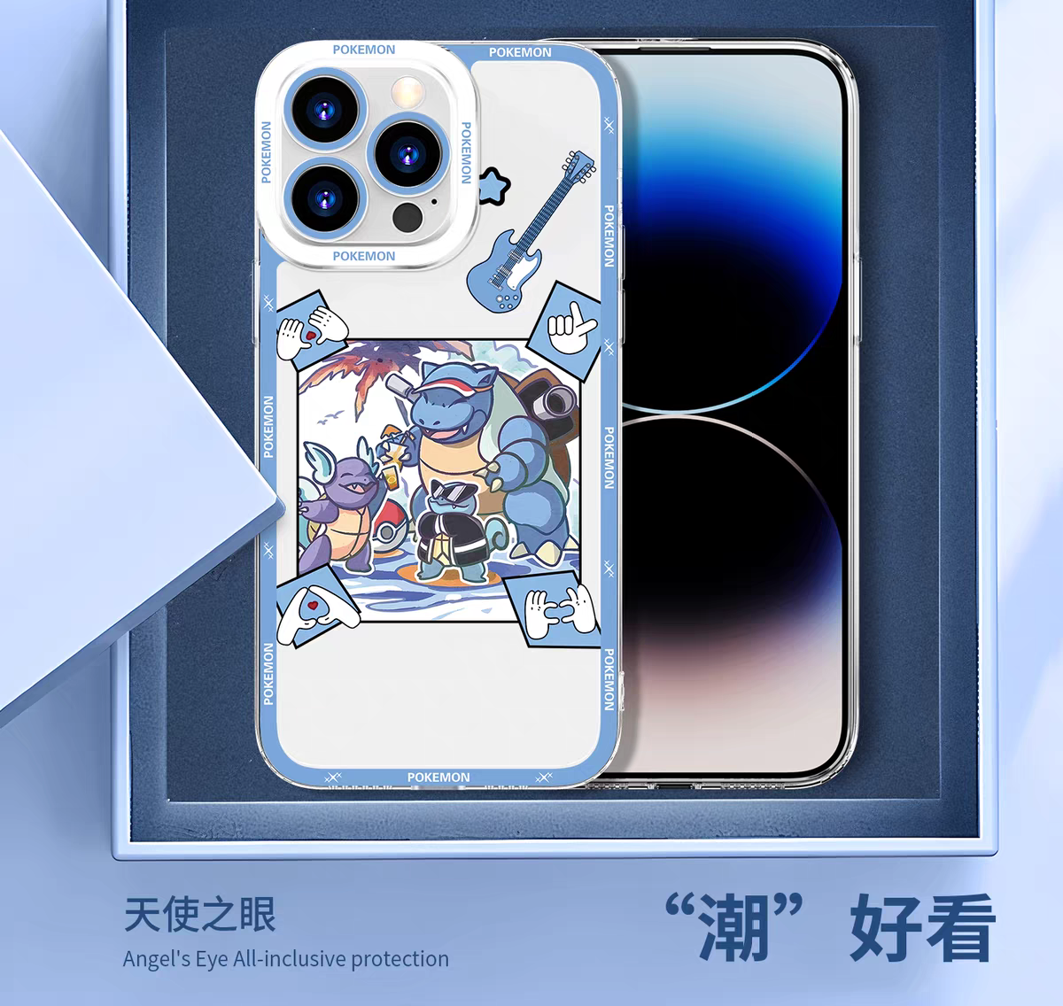 Japan Cartoon Pokemon Rock Band Party | 6 Styles - iPhone Case PLUS SE2 XS XR X 11 12 13 14 15 16 16e 17 17e Pro Promax 12mini 13mini