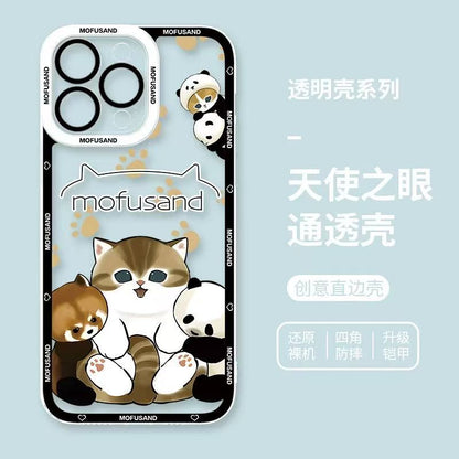 Japanese Cartoon Mofusand | Mofusand with Panada - Phone Case Samsung Galaxy S25 S24 S23 S22 S21 FE Ultra Edge