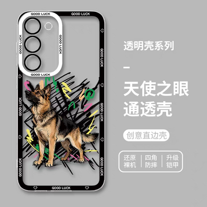 Simple Style Dog with Sketch | 8 Styles - Phone Case Samsung Galaxy S26 S25 S24 S23 S22 S21 FE Ultra Edge