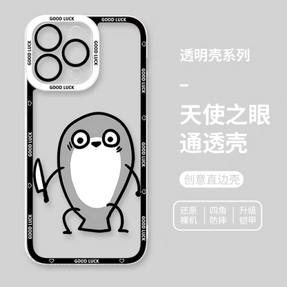Japan Style Cute Animals Style | Funny Sacabanbaspis Fish Part2 8 Styles - iPhone Case PLUS SE2 XS XR X 11 12 13 14 15 16 16e 17 17e Pro Promax 12mini 13mini