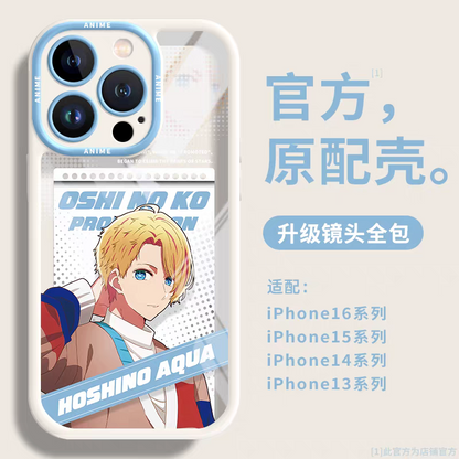 Japanese Cartoon Oshi no Ko Silicone Case | Colour Version 6 Styles - iPhone Case PLUS SE2 XS XR X 11 12 13 14 15 16 16e 17 17e Pro Promax 12mini 13mini