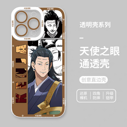 Japanese Anime Jujutsu Kaisen Comic Style | Satoru Gojo Okkotsu Yuta Syomen Sukuno Megumi Yuji Itadori Kenjaku Choso Kashimo Hajime 8 Styles - iPhone Case PLUS SE2 XS XR X 11 12 13 14 15 16 16e 17 17e Pro Promax 12mini 13mini