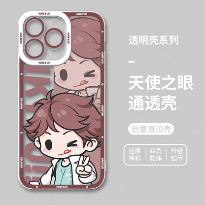 Japanese Anime Haikyu!! Cute Style | Oikawa Tooru - iPhone Case PLUS SE2 XS XR X 11 12 13 14 15 16 17 Pro Promax 12mini 13mini